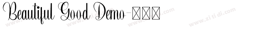 Beautiful Good Demo字体转换
